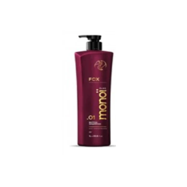 Fox, Huile de Monoï, Shampoing Nettoyant en Profondeur pour Cheveux, 1 L
