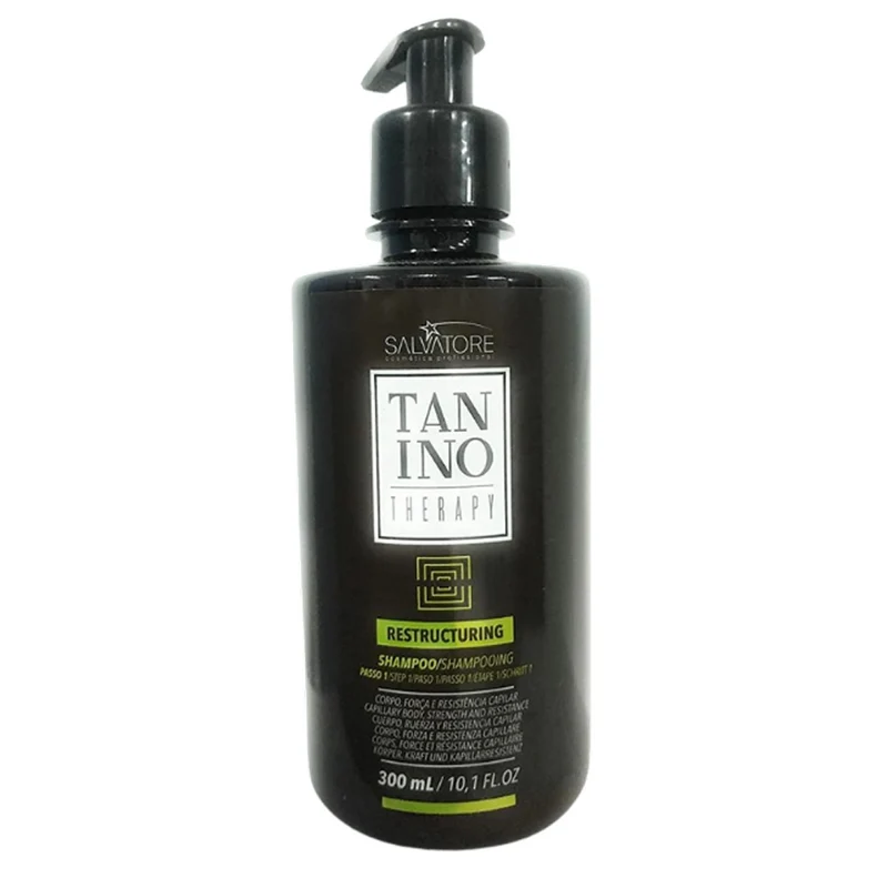 Salvatore, Tanino Therapy Restructuring, Shampooing nettoyant en profondeur pour cheveux, 300 ml