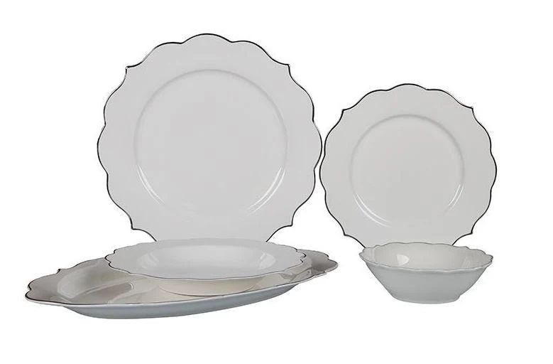 BRICARD BRON Service de table 25 pièces 6 personnes silver
