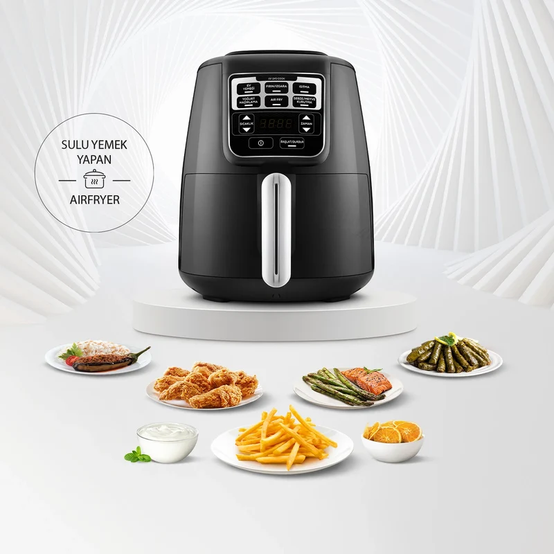 KARACA AIR PRO COOK XL 2 en 1 Airfryer parlante black chrome