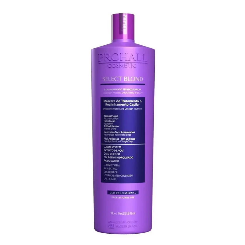 Prohall, Select Blond, Après-shampoing réparateur pour cheveux, 1 L