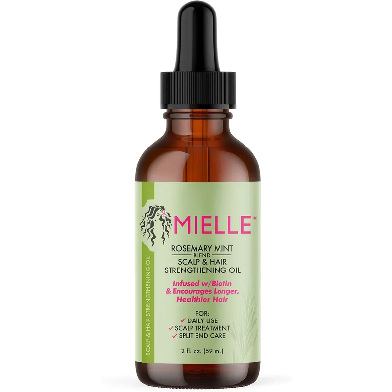 Huile fortifiante Mielle Romarin Menthe - Huile de finition pour cheveux - 59 ml