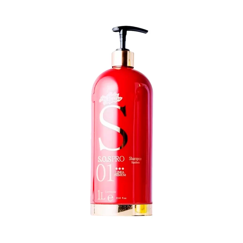 Ana Paula Carvalho, SOS Pro, Shampooing nettoyant en profondeur pour cheveux, 1L