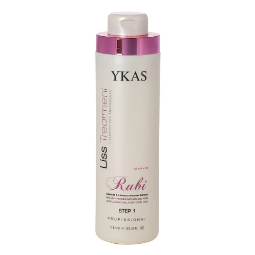 Ykas, Rubi, Shampoing nettoyant en profondeur pour cheveux, 1 L