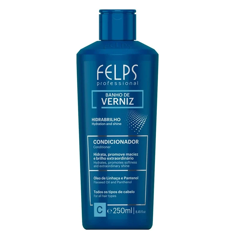 Felps, Banho de Verniz, Shampooing nettoyant en profondeur pour cheveux, 250 ml