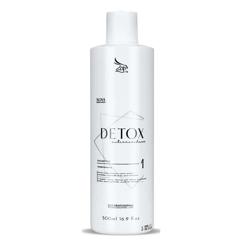 Zap, Dtx Shampooing Anti-Résidus, Shampooing Nettoyant en Profondeur pour Cheveux, 500 ml