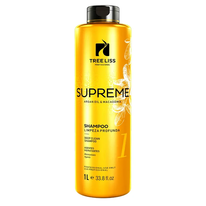 Tree Liss, Supreme, Shampoing nettoyant en profondeur pour cheveux, 1 L