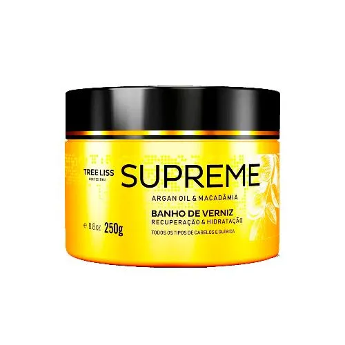 Tree Liss, Supreme Banho de verniz, Masque capillaire pour cheveux, 250g