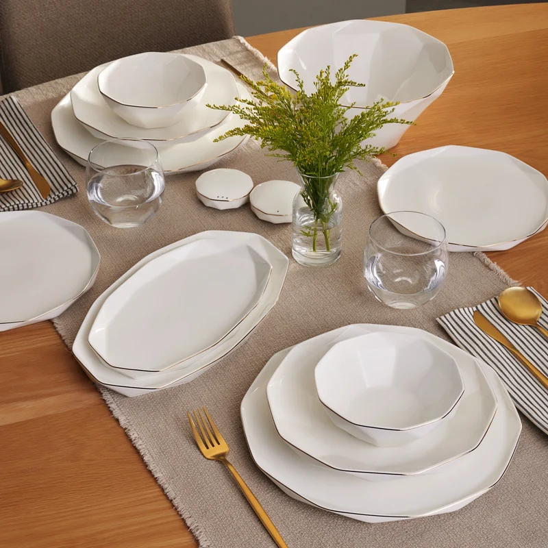 KARACA STREAMLINE ELMAS Service de table 57 pièces 12 personnes