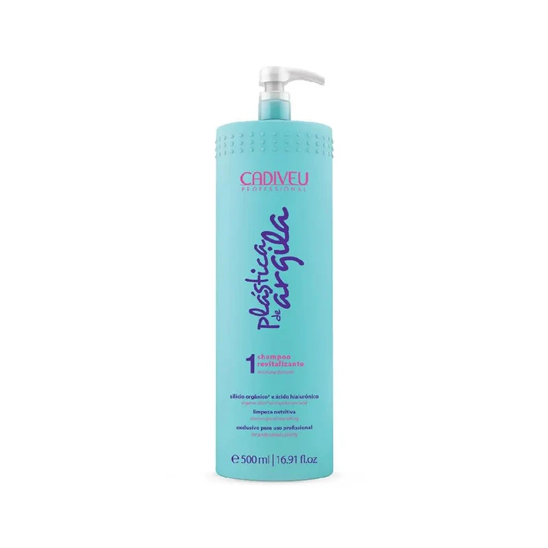 Cadiveu, Plastica de Argila Revitalizante, Shampooing nettoyant en profondeur pour cheveux, 500 ml