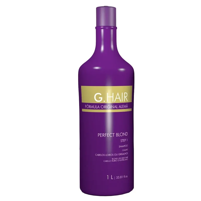 G Hair, Perfect Blond, Shampoing nettoyant en profondeur pour cheveux, 1 L