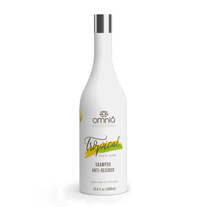 Omnia, Tropical Anti Residuo, Shampoing nettoyant en profondeur pour cheveux, 1 L