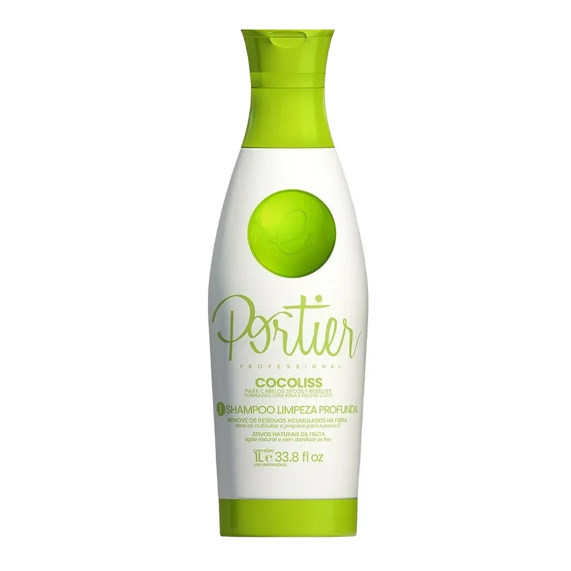 Portier, Cocoliss, Shampoing nettoyant en profondeur pour cheveux, 1 L
