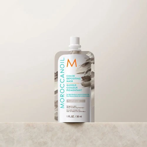 MOROCCANOIL masque couleur pigmentant platinum format voyage