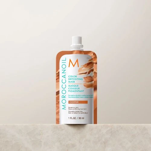 MOROCCANOIL masque couleur pigmentant copper format voyage