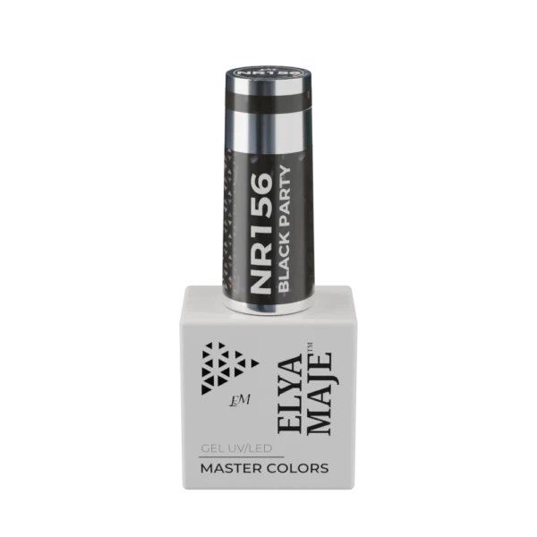 Vernis Semi Permanent – Master Color 156 – Black party – Elya Maje