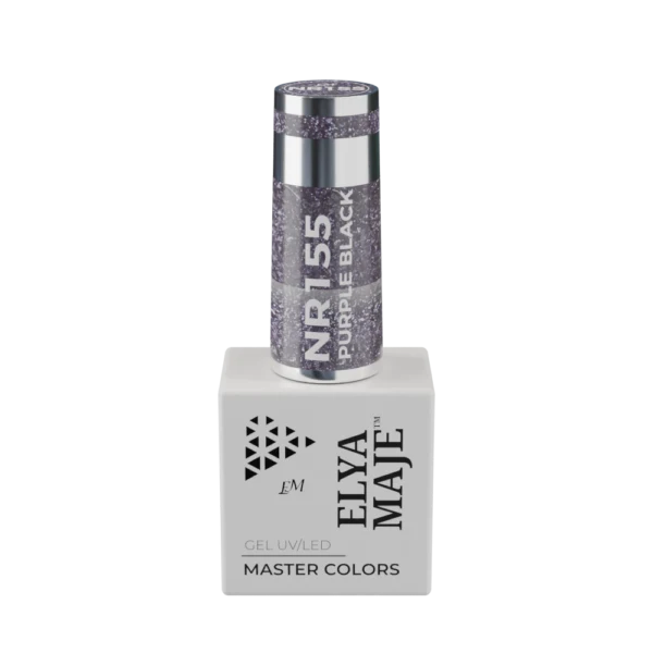Vernis Semi Permanent – Master Color 155 – Purple black – Elya Maje