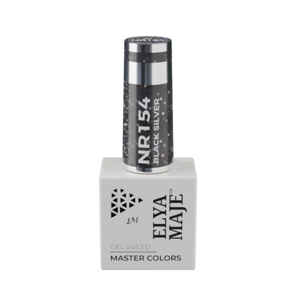 Vernis Semi Permanent – Master Color 154 – Black silver- Elya Maje