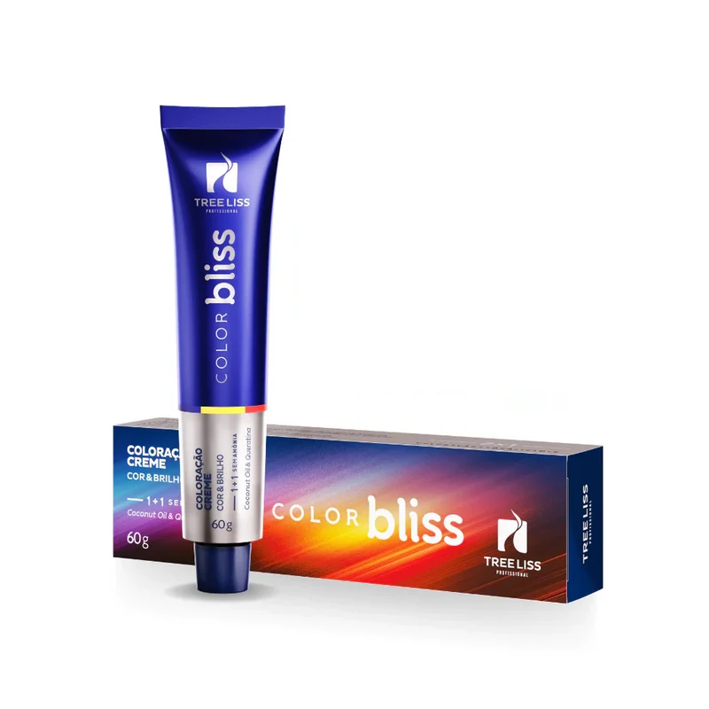 Tree Liss, Color Bliss, Castanho Escuro 3, teinture capillaire pour cheveux, 60 g