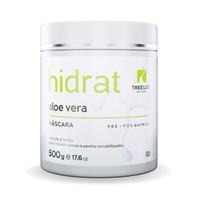 Tree Liss, Hidrat Aloe Vera, Masque capillaire pour cheveux, 500 g