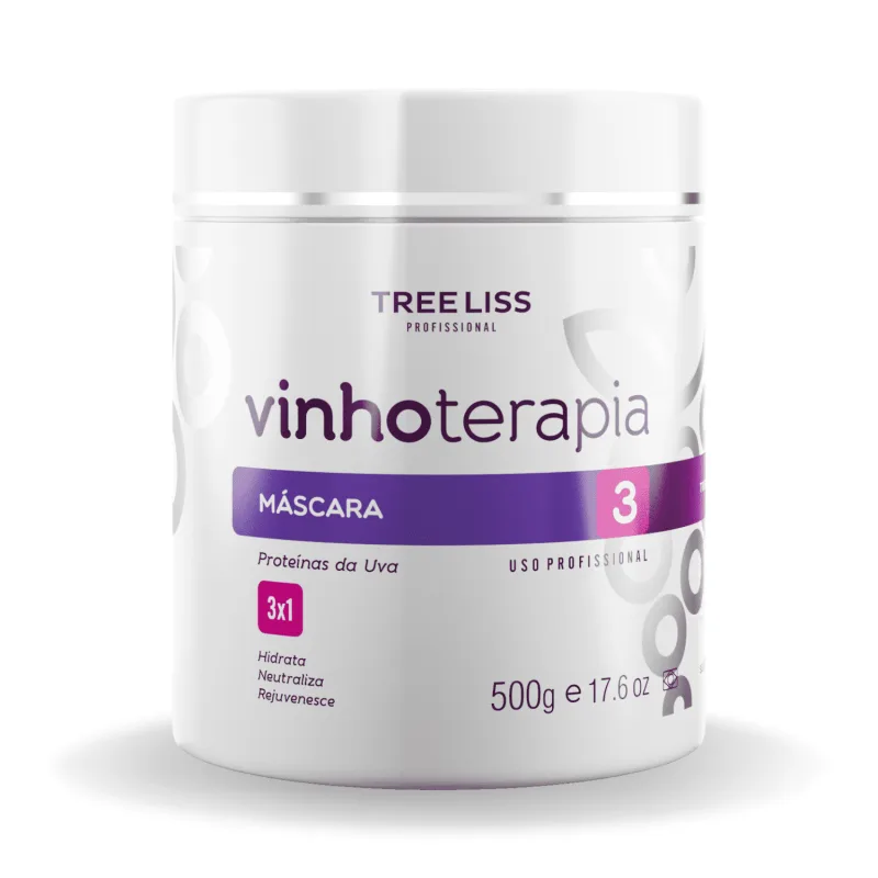 Tree Liss, Vinhoterapia, Masque capillaire pour cheveux, 500 g
