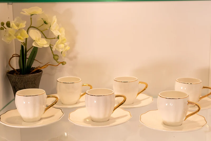 KARACA SARKAS Set de tasses à café 12 pièces 6 personnes