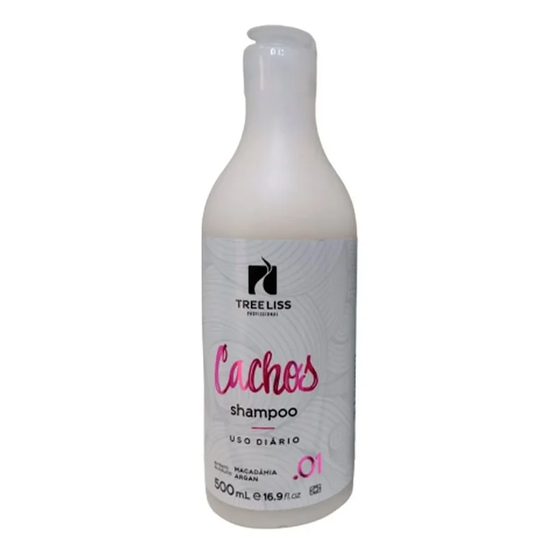 Tree Liss, SPA dos Cachos, Shampoing nettoyant en profondeur pour cheveux, 500 ml