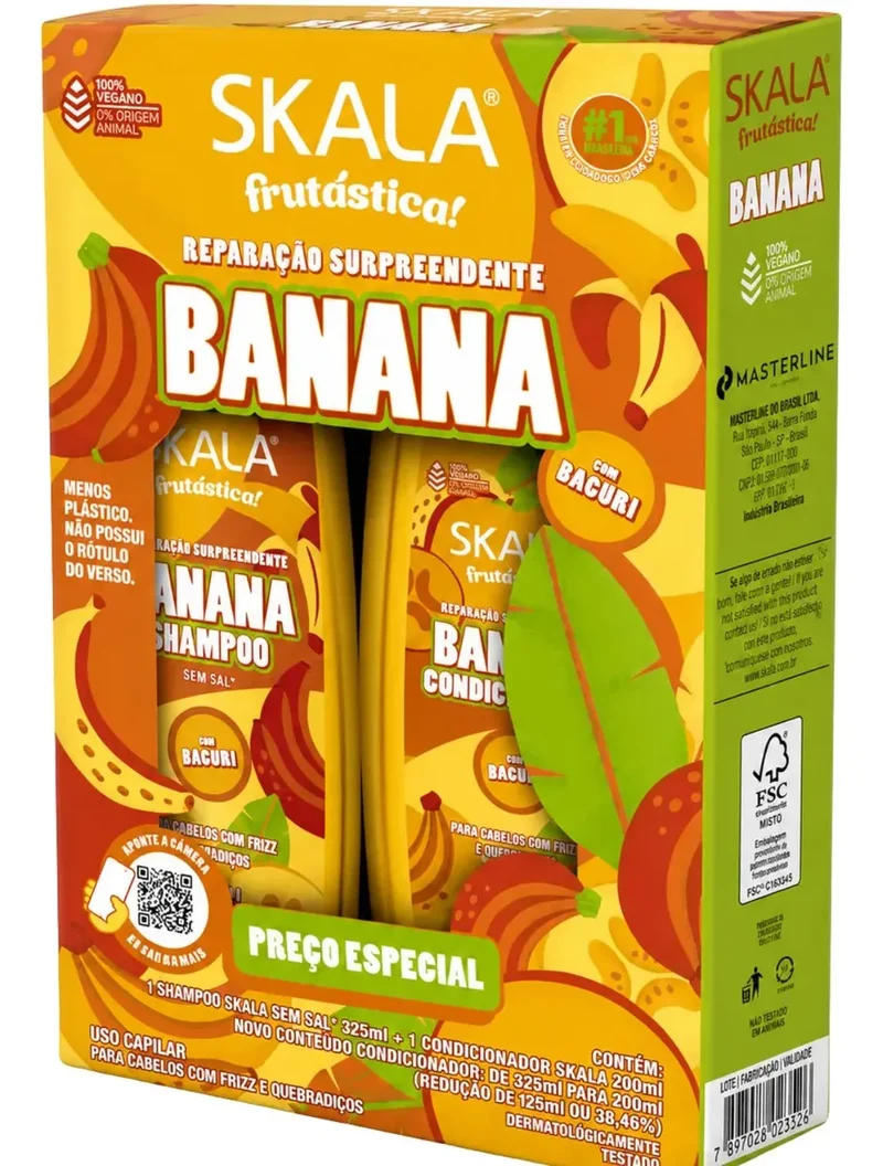 Shampoing et après-shampoing Skala Banana et Bacuri