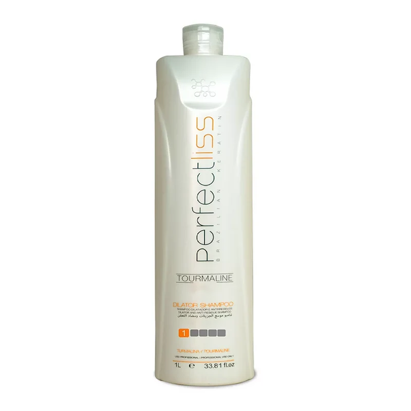 Perfect Liss, Tourmaline, Shampoing nettoyant en profondeur pour cheveux, 1 L