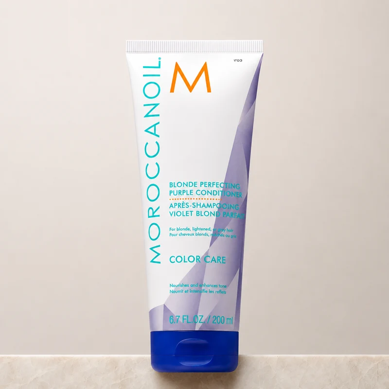 MOROCCANOIL après-shampoing violet blond parfait