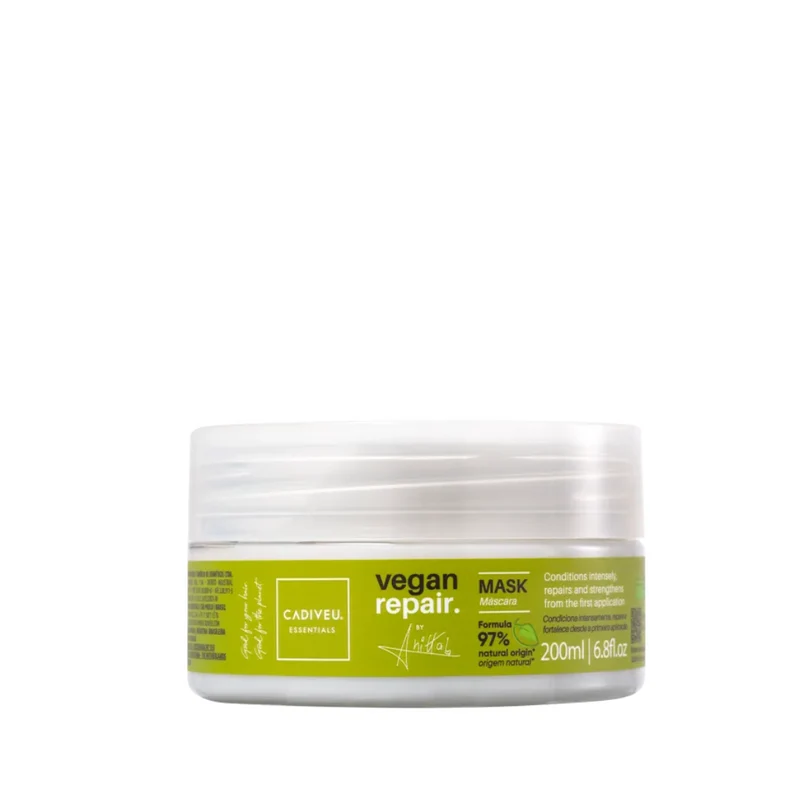 Cadiveu, Vegan Repair By Anitta, Masque capillaire pour cheveux, 200 ml