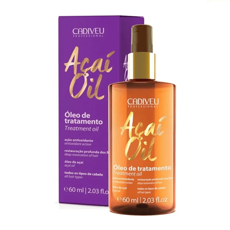 Cadiveu, Oleo de Acai, Huile de finition pour cheveux, 60 ml