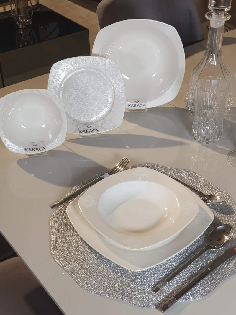 KARACA YAREN Service de table 59 pièces 12 personnes