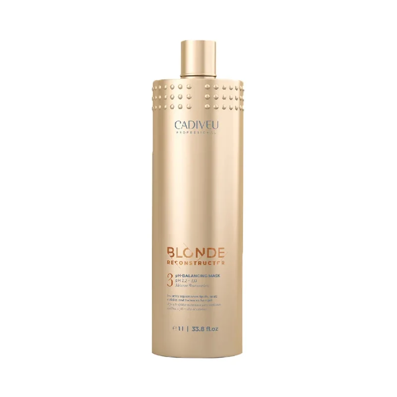 Cadiveu, Reconstructeur de Blondes PH Équilibrant 3, Masque Capillaire, 1 L