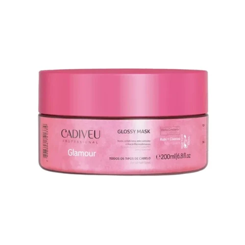 Cadiveu, Glamour Glossy, Masque capillaire pour cheveux, 200 ml
