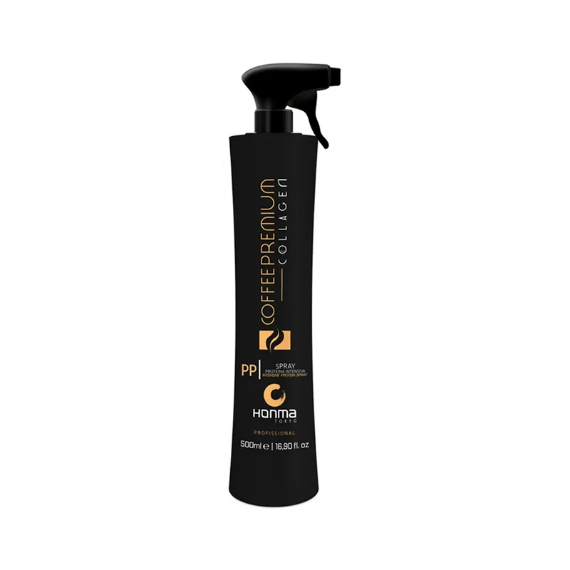 Honma Tokyo, Spray au café et au collagène PP, huile de finition pour cheveux, 500 ml