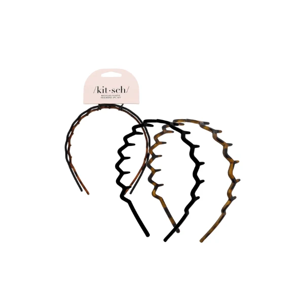 Lot de 2 serre-têtes zigzag