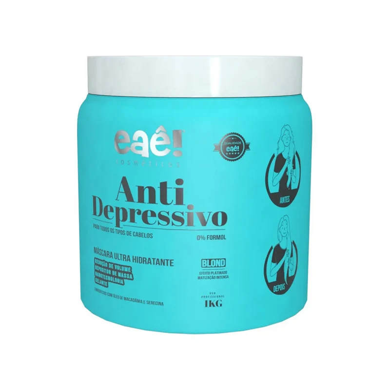 Eae Cosmeticos, Anti Depressivo Blond Matizador, Masque Capillaire Pour Cheveux, 1kg