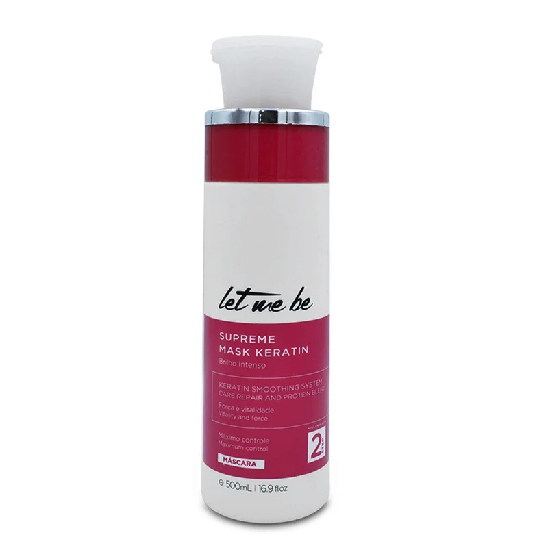 Laissez-moi être, Masque Suprême Kératine 2, Après-shampoing réparateur pour cheveux, 500 ml