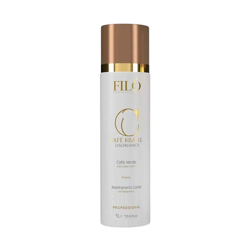 Filo Profissional, Café Brasil Realinhamento Capilar, Après-shampooing réparateur pour cheveux, 1L