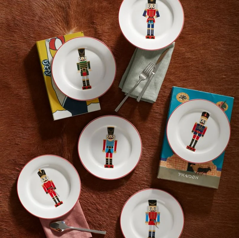KARACA KURŞUN ASKER Set de 6 assiettes à dessert