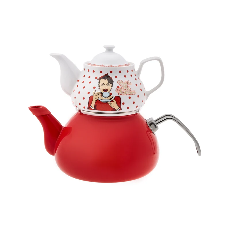 KARACA BACK TO KITCHEN Théière en porcelaine - Induction