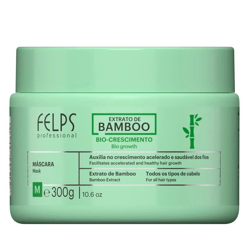 Felps, Extrato de Bamboo, Masque capillaire pour cheveux, 300 g 10.58 oz