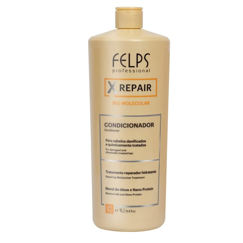 Après-shampoing réparateur Felps Xrepair Bio Molecular Step 2 | 1 L (35.2 oz)