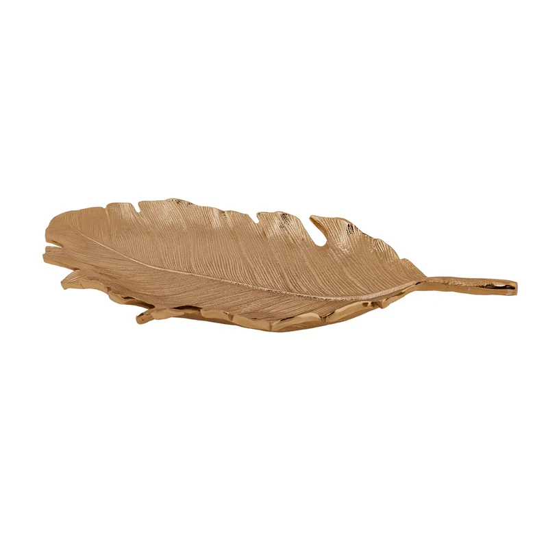 KARACA HOME LEAF Plume décorative gold 40x19 cm