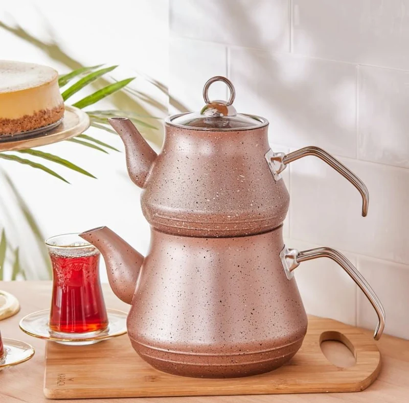 KARACA BIO GRANIT MIDI Théière rose