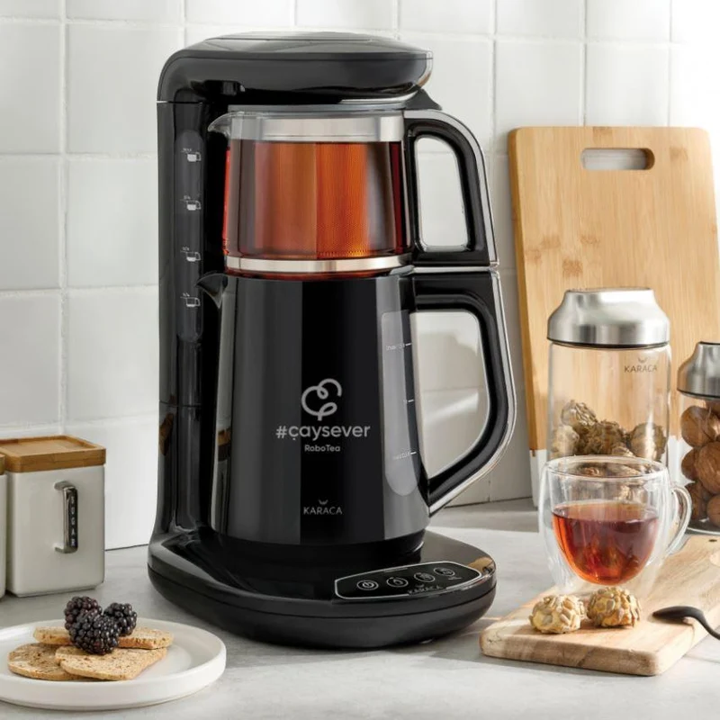 KARACA CAYSEVER ROBOTEA Théière électrique chrome 100% automatique