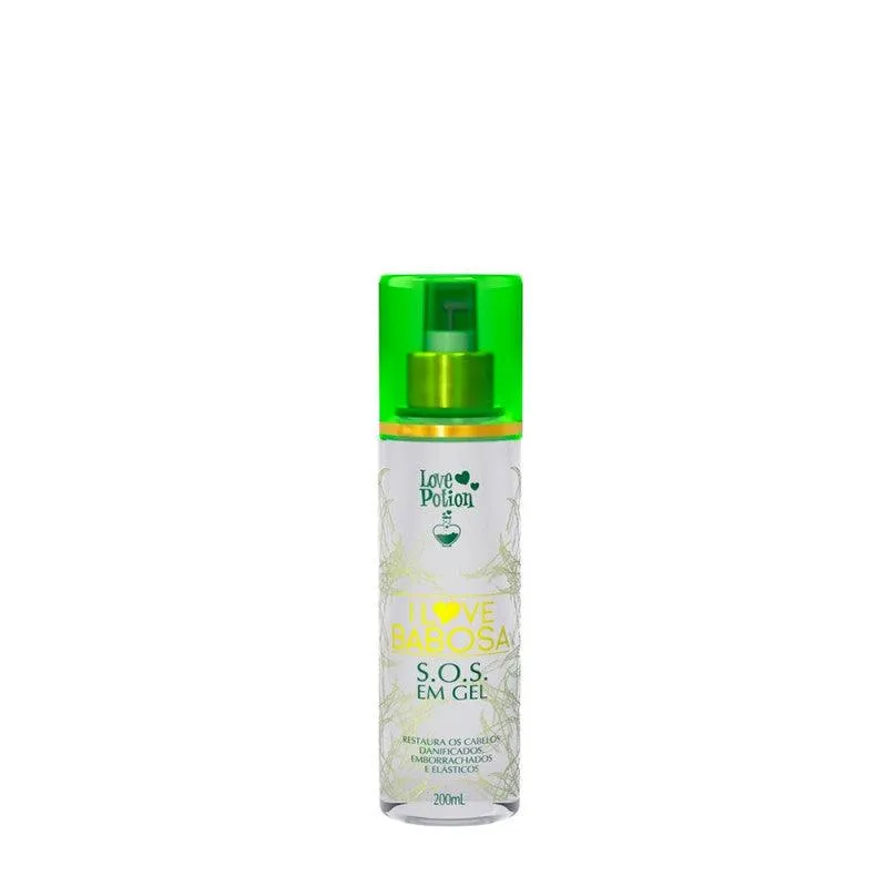 Love Potion, I Love Babosa SOS, Huile de finition pour cheveux, 200 ml