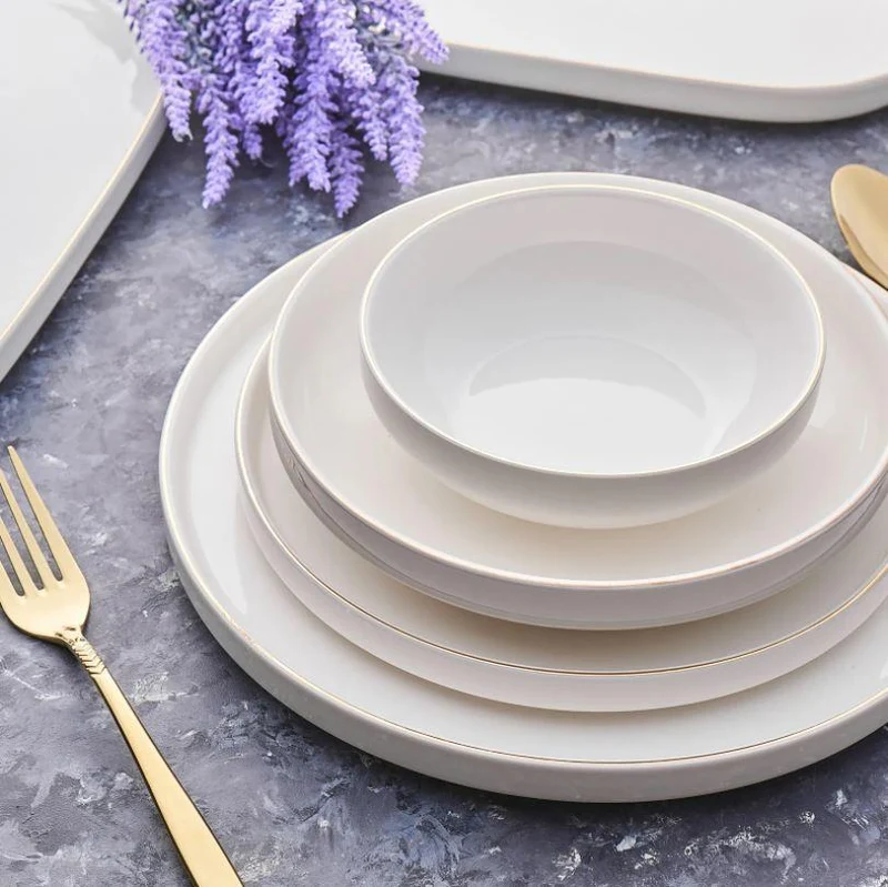 KARACA STREAMLINE SATURN GOLD Service de table 59 pièces 12 personnes