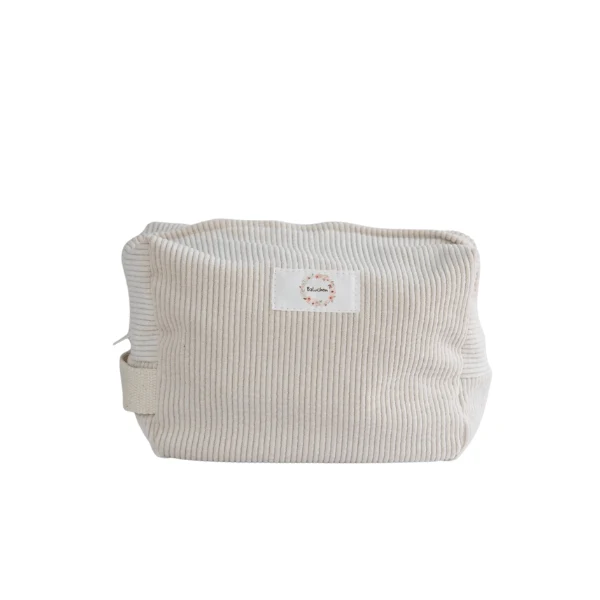 Sac à cosmétique Corduroy Beige